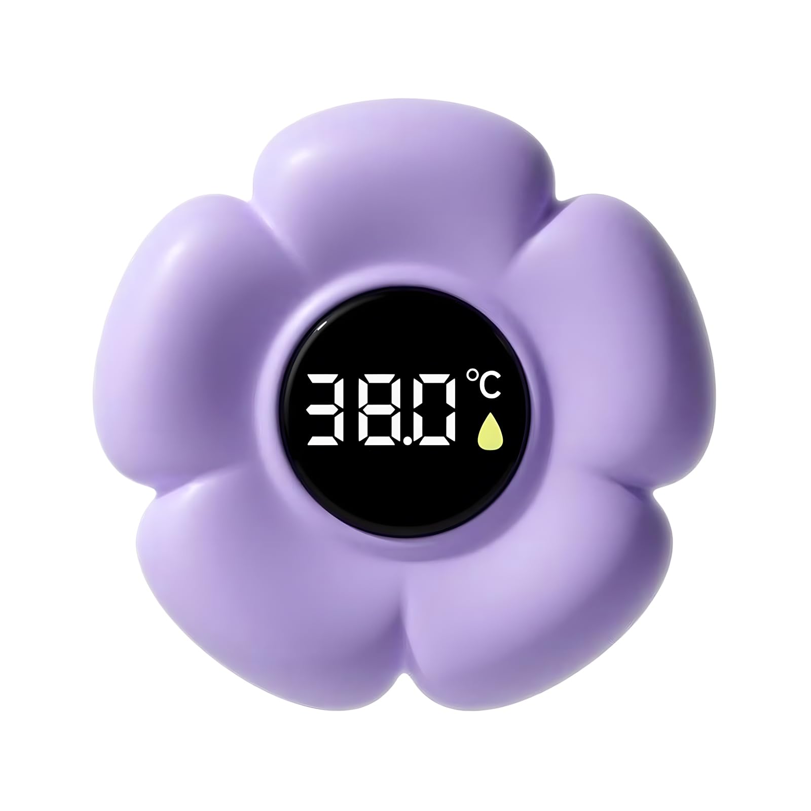 Flower Bath Temperature Thermometer, Digital Bath Thermometer with LED Screen, Waterproof Baby Bath Thermometers with Floating Sensor Device, Essentials Baby Shower Gifts for Newborn