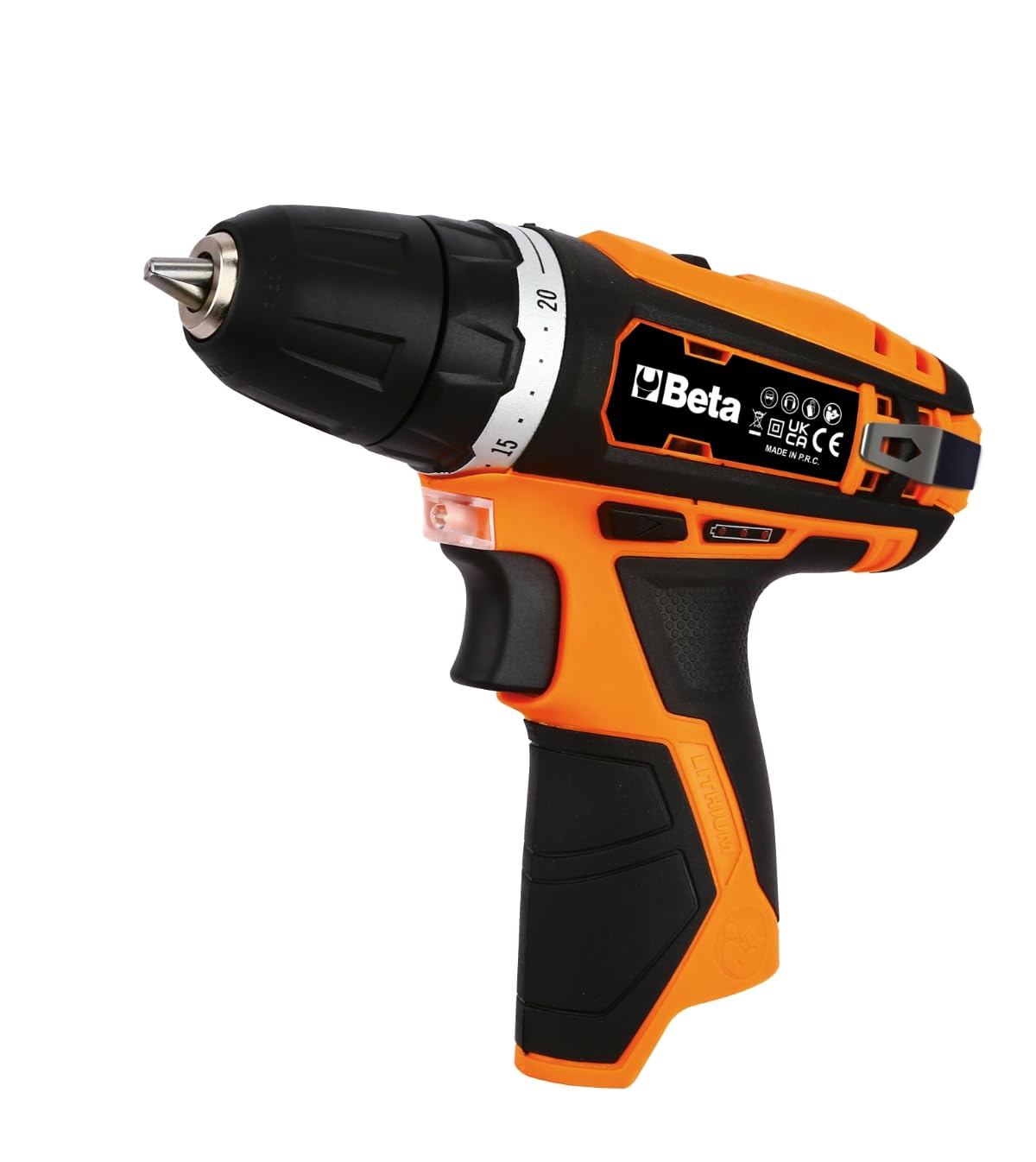 BETA 1972/12V-10 – Trapano Avvitatore Ultracompatto 12V, Solo Corpo Macchina, 30 Nm, Mandrino 10 mm, LED Integrato, Doppia Velocità, Impugnatura Ergonomica