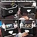 TOIMALDO 2025 New Back Seat Car Organizer, Multifunctional Seat Back Storage Box, Universal Car Tissue Holder, Five-in-one Multifunctional Storage Box (Black)