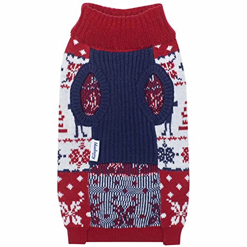 Blueberry Pet Retro Reindeer Fair Isle Dog Sweater - Image 5