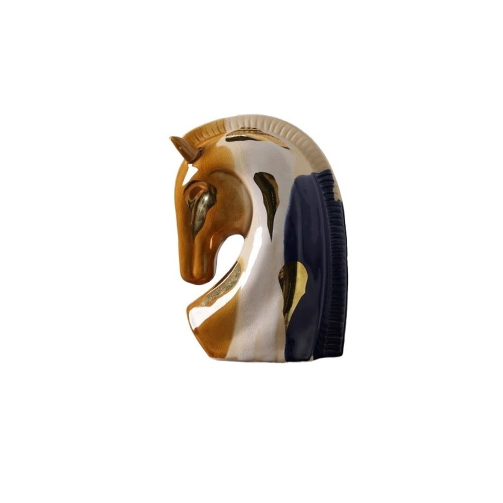 zhuyanbo007 Desk Statue, Horse-shaped Ceramic Ornament for Office and Living Room Decoration
