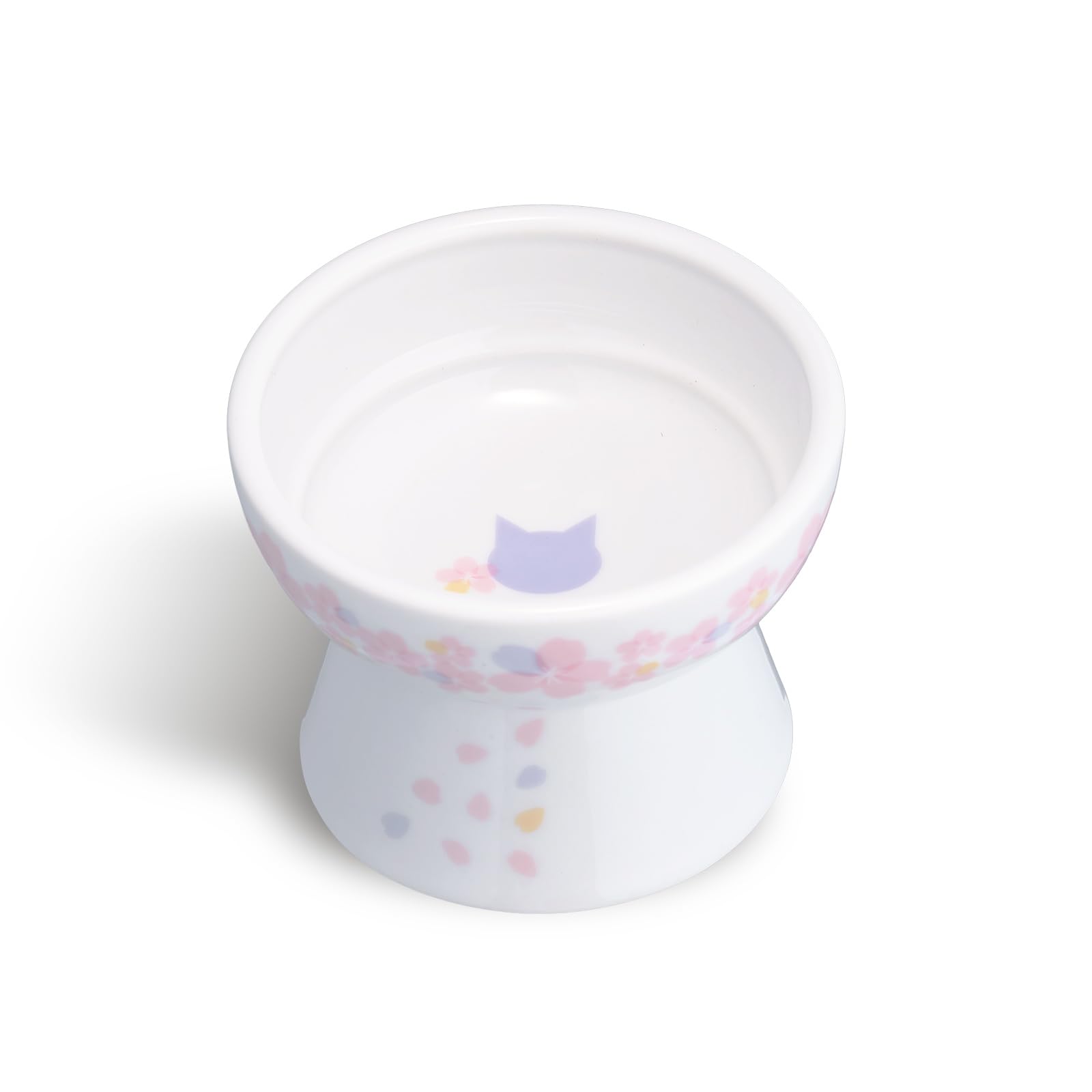 Amazon | 猫壱 猫用 食器 脚付フードボウル プチ 桜カラーsakura color