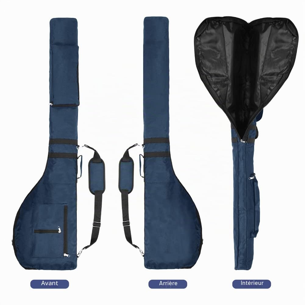 Number-One Sac de Club de Golf, Portable et Pliable pour 8 à 10 Clubs de Golf, Mini Sac de Transport étanche pour Femme, Homme (Bleu)