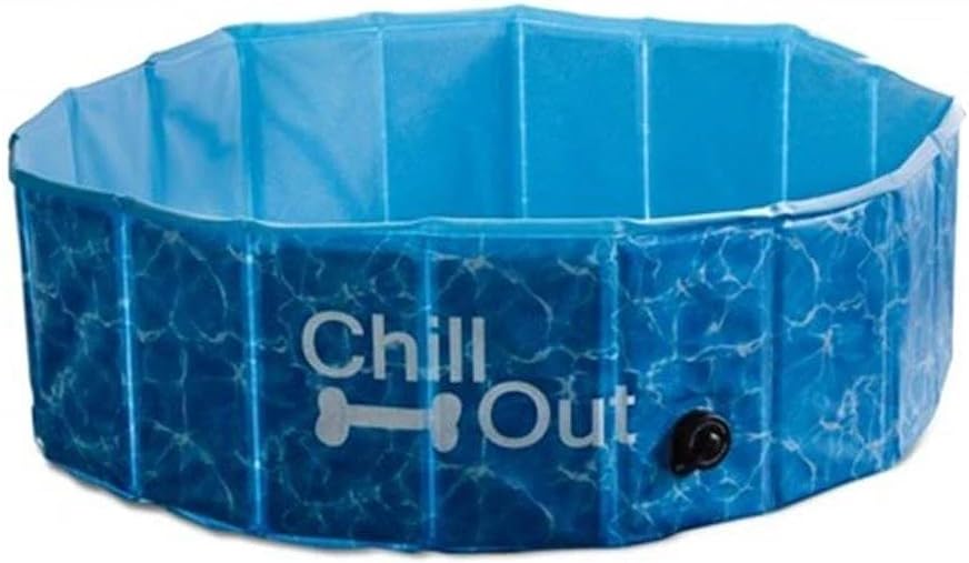 AFP All for Paws Extra Large Dog Swimming Pool, Collapsible Pet Bathing Tub, Anti-Slip, UV Test Approved, Great for Dogs and Kids