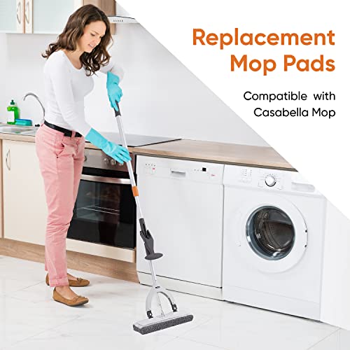 Superio Miracle Microfiber Mop For Hardwood Floors, Tile, Laminate, Walls-Self Wringing Flat Mop Telescopic Handle-Lightweight, Heavy Duty-Grey #TOP5