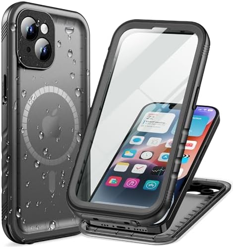 Cozycase TOP Militärschutz wasserdichte 360 Hülle Für iPhone 14 | Magnetische Für MagSafe, Outdoor Panzerhülle Full Cover Armor Case, Soßfest Staubschutz Baustelle Waterproof Handy