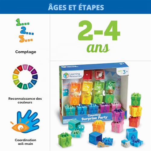 Fête du calcul Surprise Learning Resources avec figurines pour compter et trier - 5