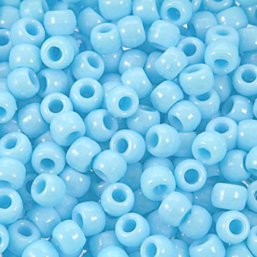 The Beadery Barrel Pony Bead in Baby Blye, 900-Piece