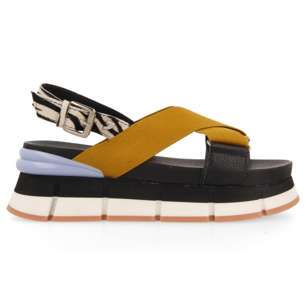 GIOSEPPO Sandalias con Print DE Cebra Y Plataforma para Mujer Leesburg