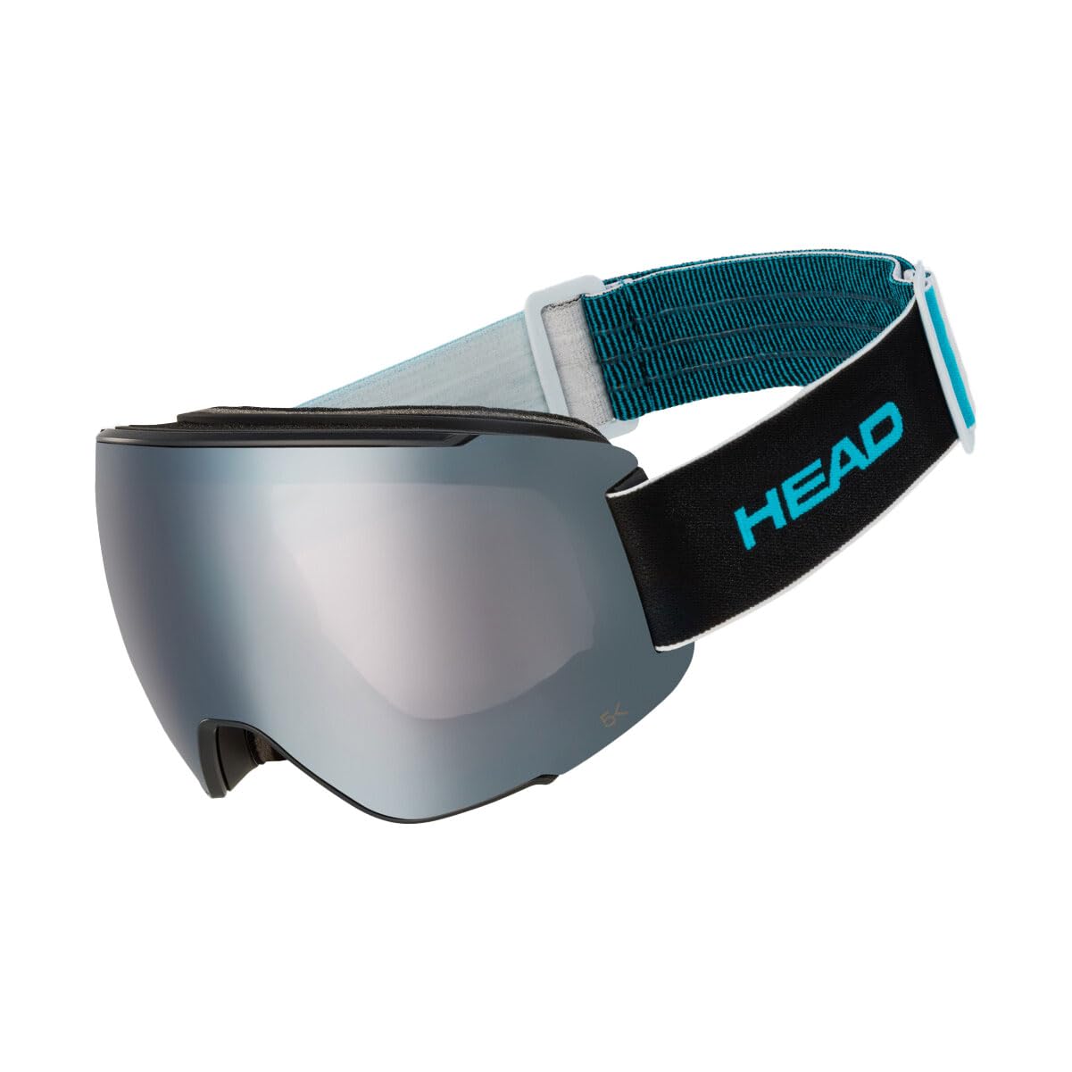 HEAD SENTINEL 390023 - Maschera da sci 5K Race + lente di ricambio, cromata/RD, taglia unica