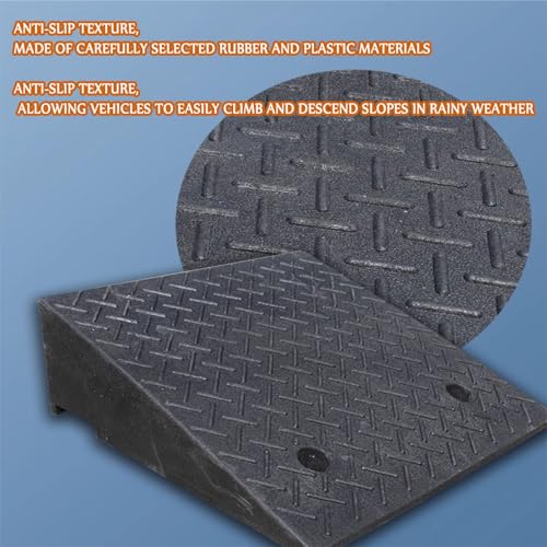 Kerb Ramps, Heigh Door StepRamp, Curb Ramp For Cars, Rubber Kerb Ramps, Usadas en Escenarios Variados como Hogar, Negocios, Fábrica, Bordillos Altos en la Calle, etc. (100x25x6 cm) miniatura 4