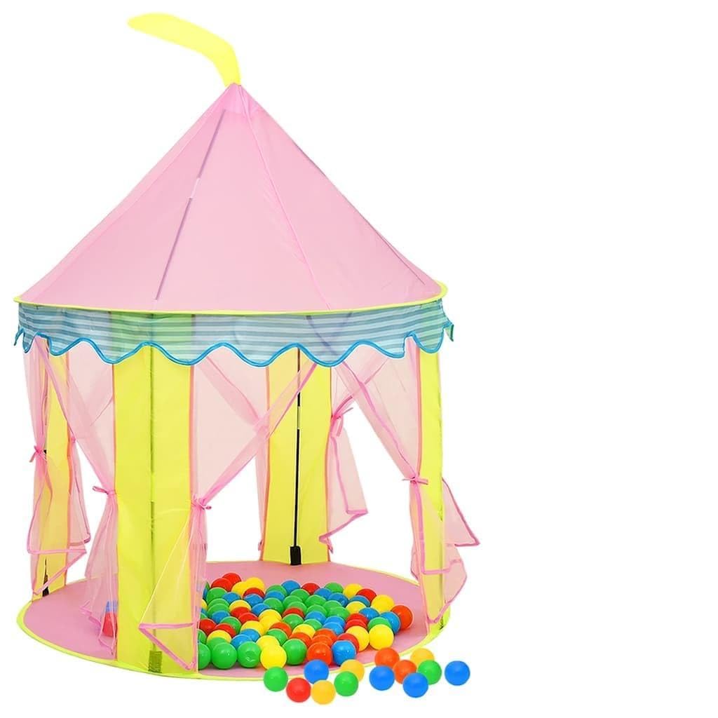 Genérico Tienda de Juegos para niños con 250 Bolas Rosa 100x100x127 cm,Juegos y Juguetes,Estructuras para Juegos al Aire Libre,Tiendas y túneles de Juego,Rosa,3107745