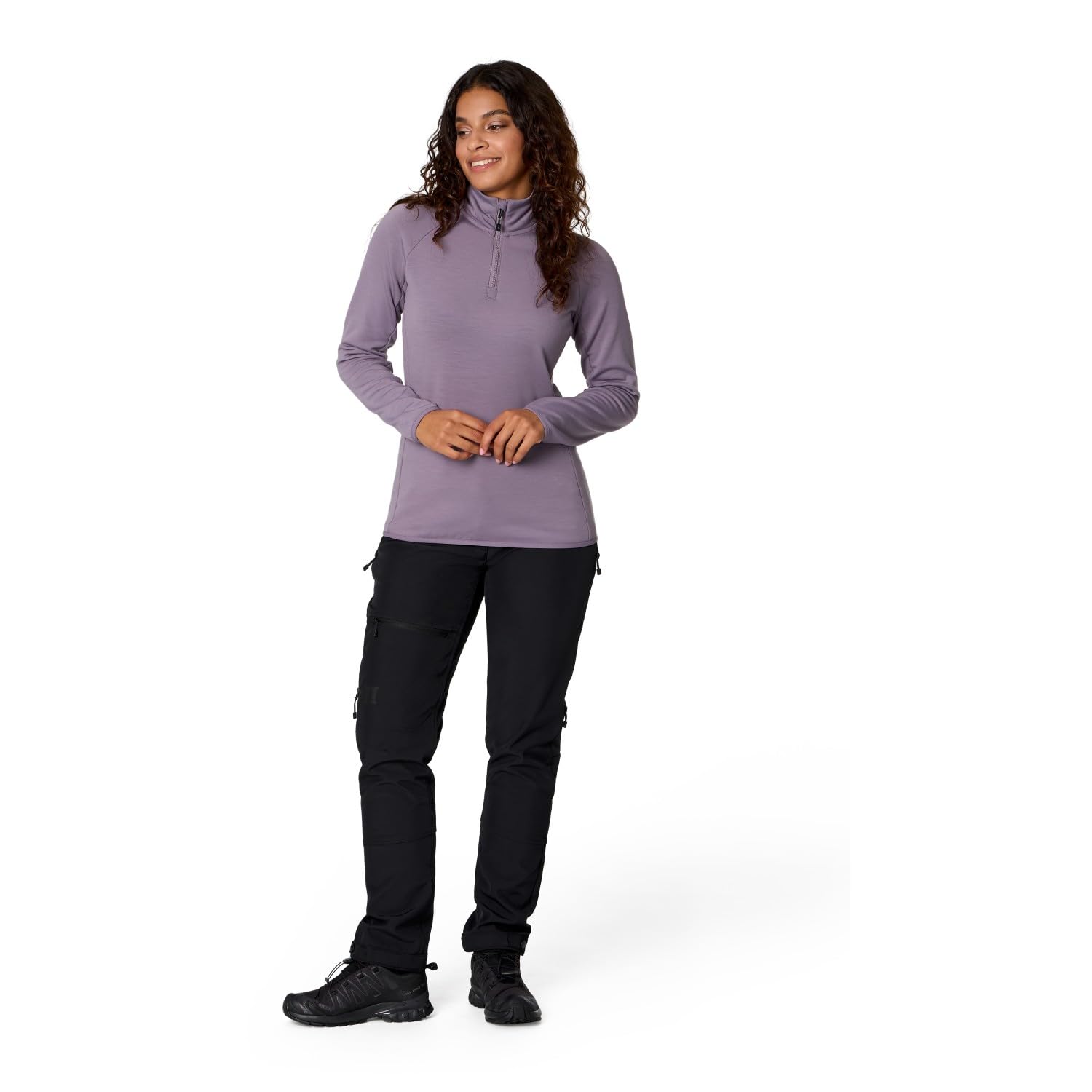 Damen MerinoBlend SaplingHe. II Half Zip Pullover