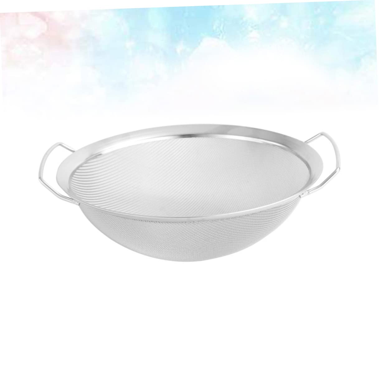 BESTonZON 1 Pc Colador Fino Cuenco Colador Cuenco para Lavar Arroz Colador Metalico Tazón De Lavado De Verduras Cuenco para Lavar Ensaladas Canasta Colador Acero Inoxidable Linea Metalica