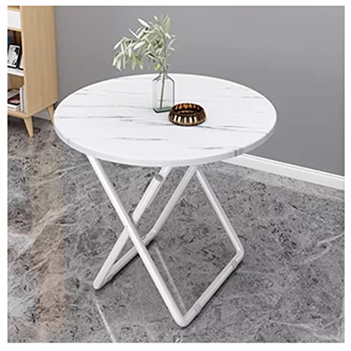 Soporte de metal plegable para balcón, mesa redonda pequeña, mesa de comedor portátil para uso doméstico y café