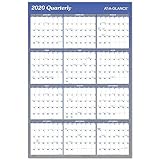 2021 Erasable Calendar, Dry Erase Wall Planner by AT-A-GLANCE, 36