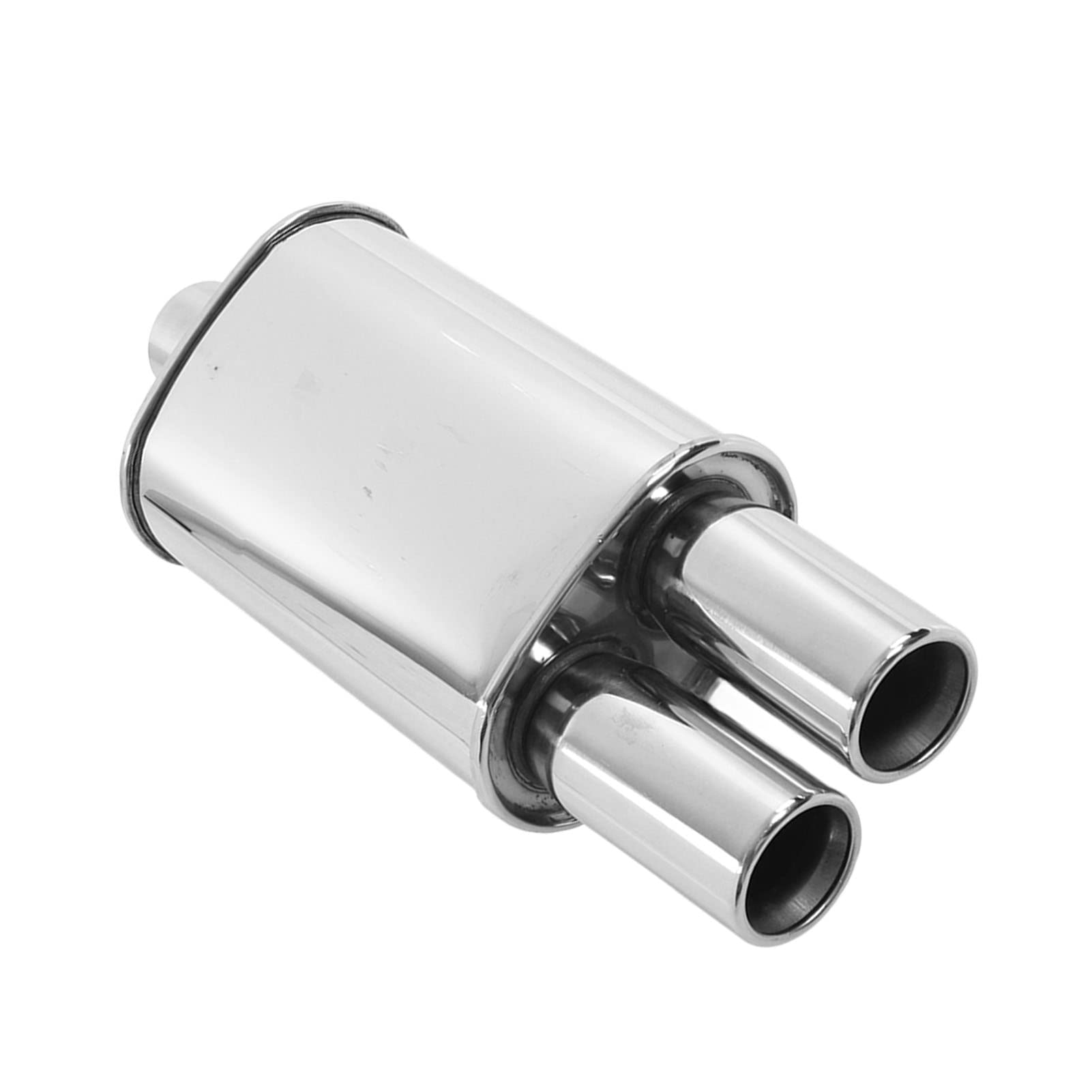 Tubo De Escape Doble 63mm Entrada 2 Salidas Acero Inoxidable Universal Para Modificación De Vehículos Compatible Con Varios Modelos Silenciador De Alto Rendimiento