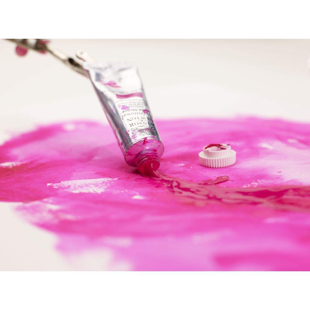 Winsor &Newton Artists' Water Colour Black Box, 12 halbe Näpfchen feinster Aquarellfarbe