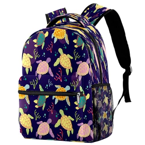 Sac de voyage décontracté avec motif tortue pour ados et filles