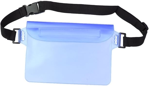 20M Waterproof Fanny Waist Pouch Dry Bum Bag Travel Beach Swimming Drifting Boating Kayaking Hiking Pack Blue