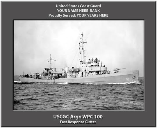 USCGC Argo WPC 100 Personalized Canvas Print, Coast Guard Photo, 11x14 Inch, Personalized Name and Rank, Made in USA