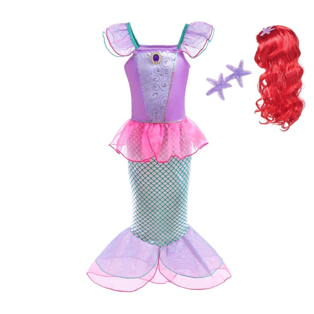 Dressy Daisy Girls' Princess Mermaid Fairy Tales Costume Cosplay Fancy Dress Party