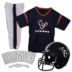 Franklin Sports Houston Texans Kids NFL Uniform Set – Youth NFL Team Jersey, Helmet, Pants + Apparel Costume – Official NFL Gear -Youth Small