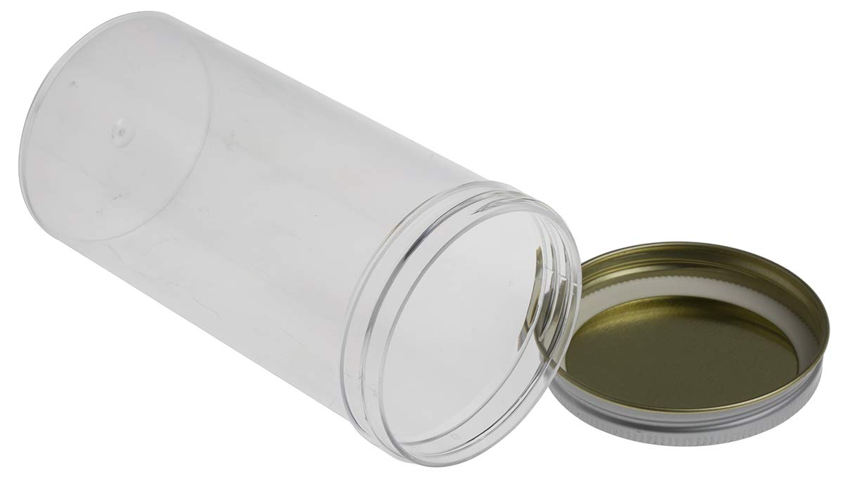 RS PRO Polystyrol Laborflasche 250ml, Ø 63 mm Vorratsflasche Weithalsig, Packung a 10 Stück