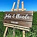 Wooden Name Sign Personalized and Custom, Solid Rustic Wood, Wedding Gifts for Couples, Home, Office, Family Last Name Established Signs, Est. Date Sign 23x10