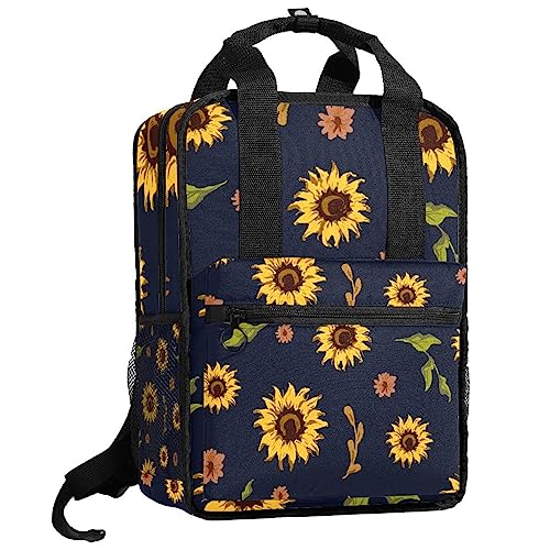 Sac à dos pour garçon finitions soignées à motif tournesols