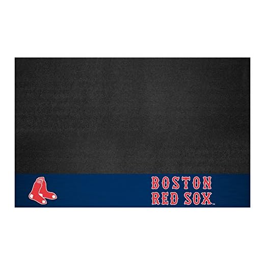Fanmats 12147 MLB Boston Red Sox Vinyl Grill Mat