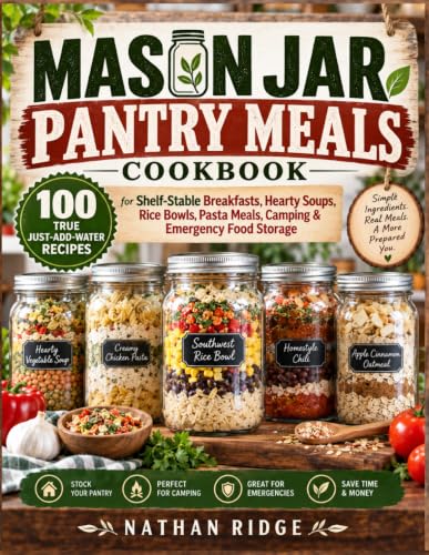 Mason Jar Pantry Meals Cookbook: 100 True Just-Add-Water Recipes for Shelf-Stable Breakfasts, Hearty Soups, Rice Bowls, Pasta Meals, Camping & Emergency Food Storage (Pantry Mastery Series) image 2