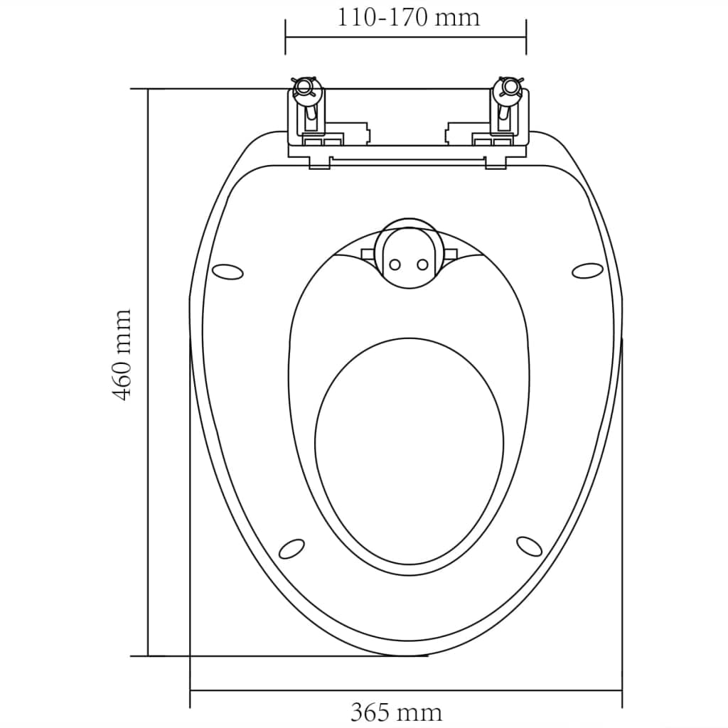 Deska sedesowa wolnoopadająca, z tworzywa sztucznego PP, zestaw 2 sztuk, biało-żółta, regulowany odstęp zawiasów od 110 do 170 mm, do treningu toaletowego i dla rodziny