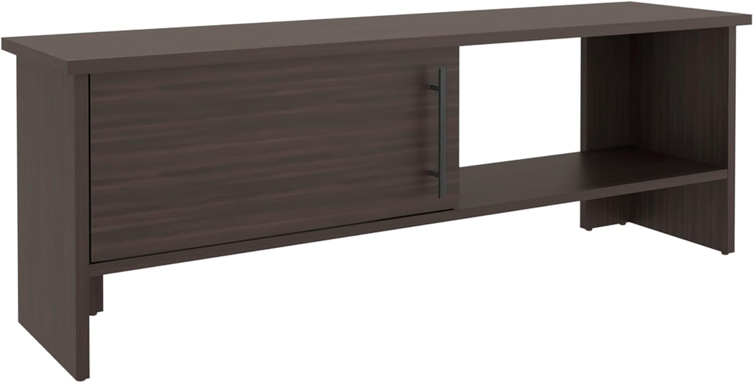 Tuhome Navia 47" Wide Modern TV Stand with One-Door Cabinet and Open Shelf, Media Console with Cable Management for Living Room, Entertainment Center for TVs up to 54", Stylish Storage Organizer