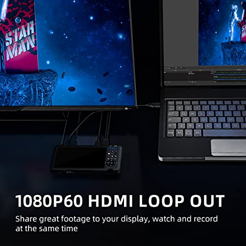 Unisheen Video Recorder 1080P 60Fps Usb2.0 Video To Digital Converter With 7" Screen, Hd Dvi/Hdmi/Cvbs/Vga/Ypbpr Video Capture Box Capture From Vcr, Dvd, Vhs Tapes, Hi8, Camcorders, Gaming #TOP7