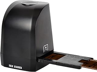 135 Film Slide Scanner Converter Portable Negative Film Scanner 8 Megapixel CMOS Convert 35mm/135mm Slides & Negatives to Digital JPEG Photos Compatible with Windows XP/Vista/7/8/10