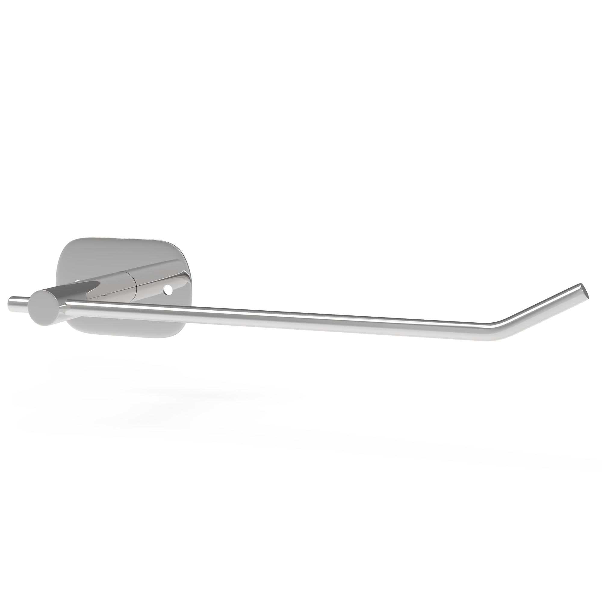 ACHRO Self Adhesive and Wall Mount Stainless Steel Toilet Paper Holder Rod Type, Wall Mounted Tissue Paper Holder with Shelf Adhesive, Toilet Paper Roll Holder for Bathroom with Nickel Satin Finish