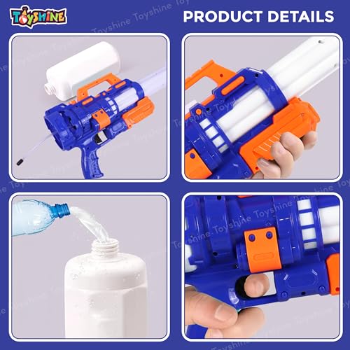 Image of Toyshine 800ml Tank Capacity Long Range High Air Pressure Spray Water Gun for Summer Swimming Pool Party Holi Water Toy Gun for Girls Boys Kids 3+