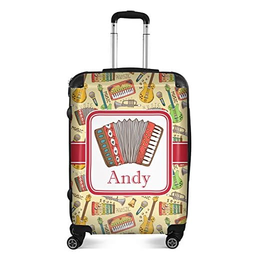 Personalized Vintage Musical Instruments Suitcase