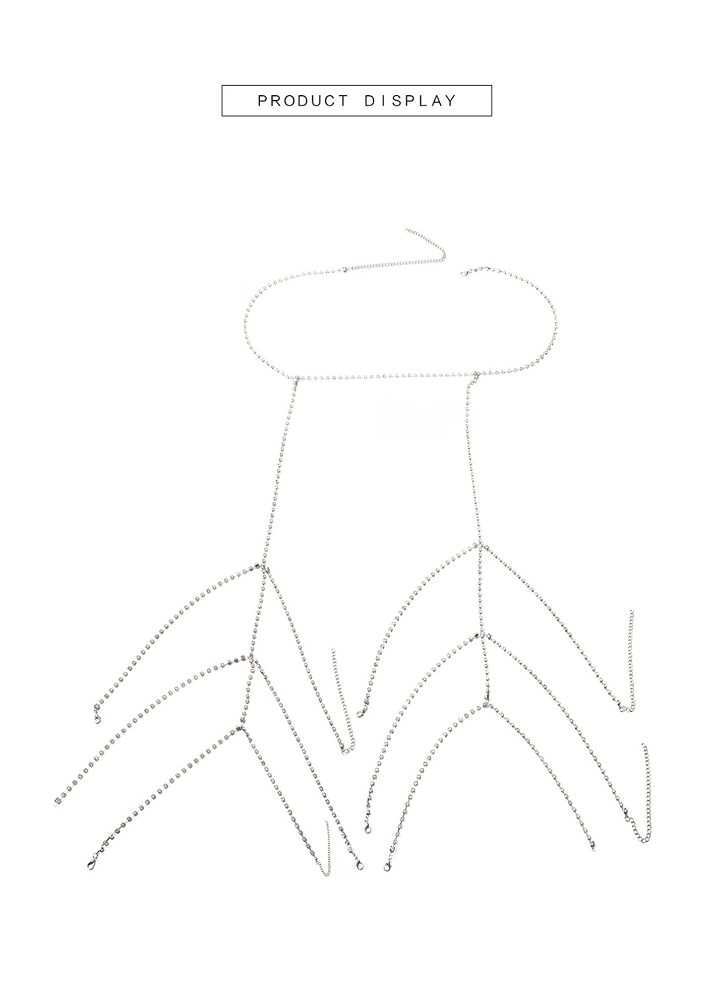 Body Chain Damen Kette - Goldfarbene einfache Strandkette mit Kreuzband für Taille und Bauch - Schwarze Harnaskette - Edler Schmuck für Damen - Accessoires