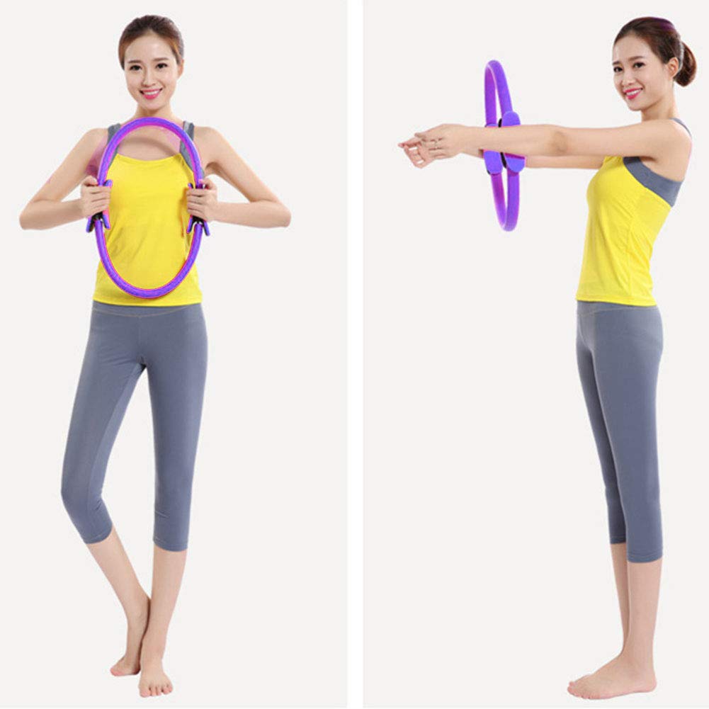 Pilates-Ring-Kreis, leichte und langlebige Schaumstoff-Griffe, Pilates-Ausrüstung für Damen, Innenbein-Oberschenkeltraining
