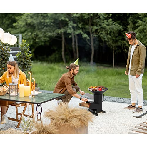 Onlyfire 3 In 1 Camp Rocket Stove With Stainless Steel Cooking Grate, Griddle And Cooktop, Portable Wood Burning Camping Stove Outside Survival Cooking Kit Accessory For Outdoor Cooking Tents Hiking #TOP6