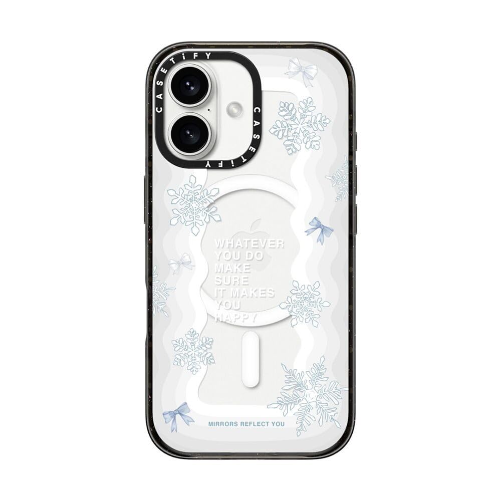 CASETiFY Impact - Funda para iPhone 16 (2.5 m, protección contra caídas de grado militar 4X, compatible con Magsafe), color negro transparente