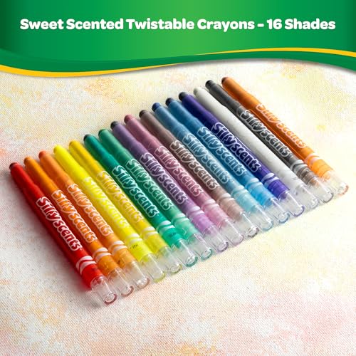 Image of Luxor Crayola Twistable Mini Silly Scents Crayons 16 Shades