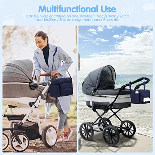 Organizer per passeggino, borsa portaoggetti per