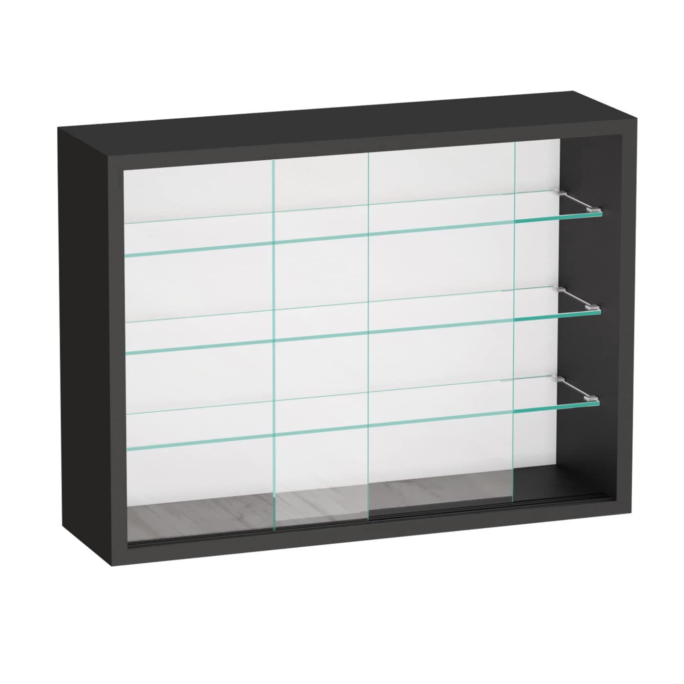 VDD Vitrine Murale Suspendue Debout - Portes coulissantes - 50 x 40 x 13 cm