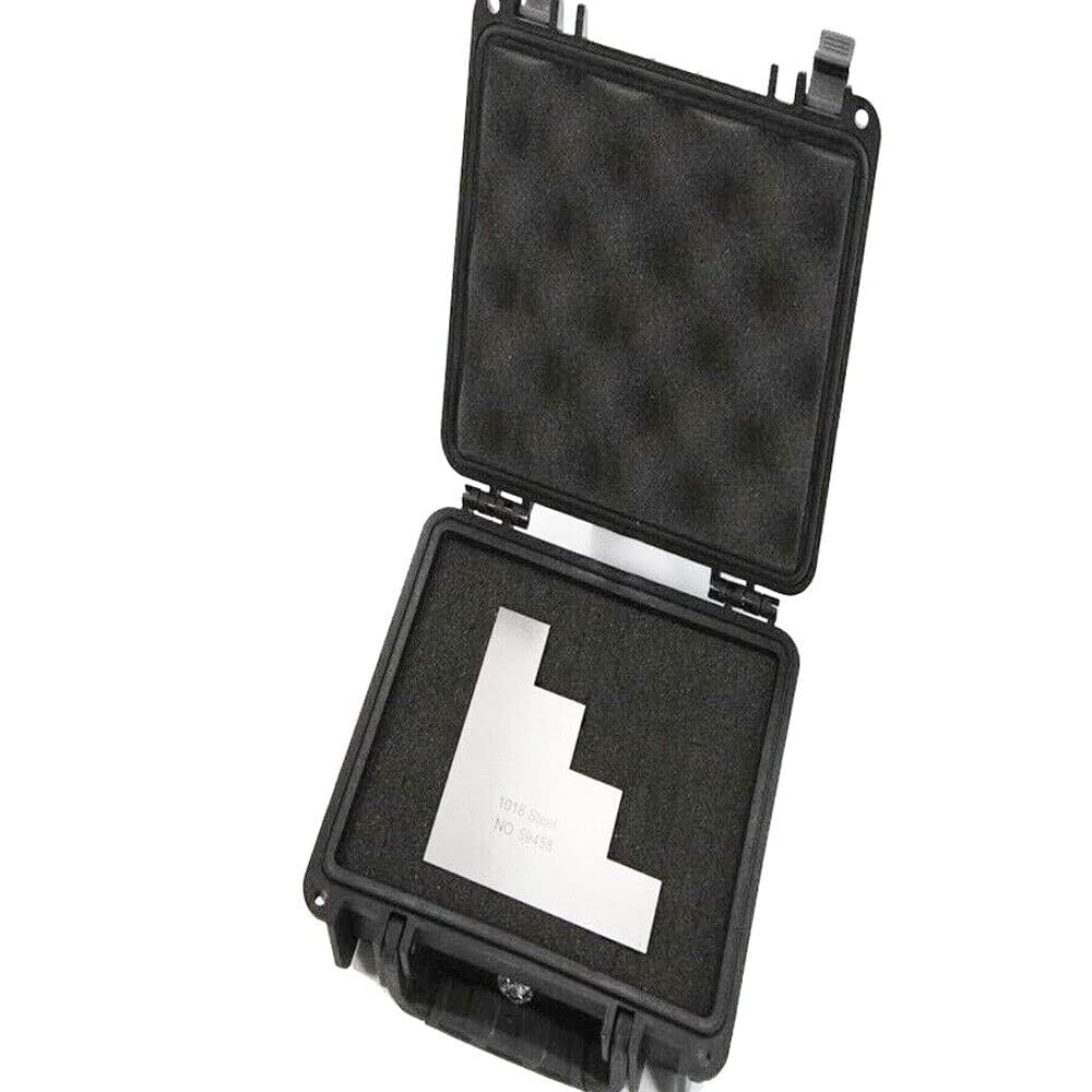 1018 Steel Calibration Block Ultrasonic Thickness Gauge Test Block with mm & inches 25.0, 50.0, 75.0,100.0mm 1.0", 2.0", 3.0",4.0" with Plastic Sealed Safety Box