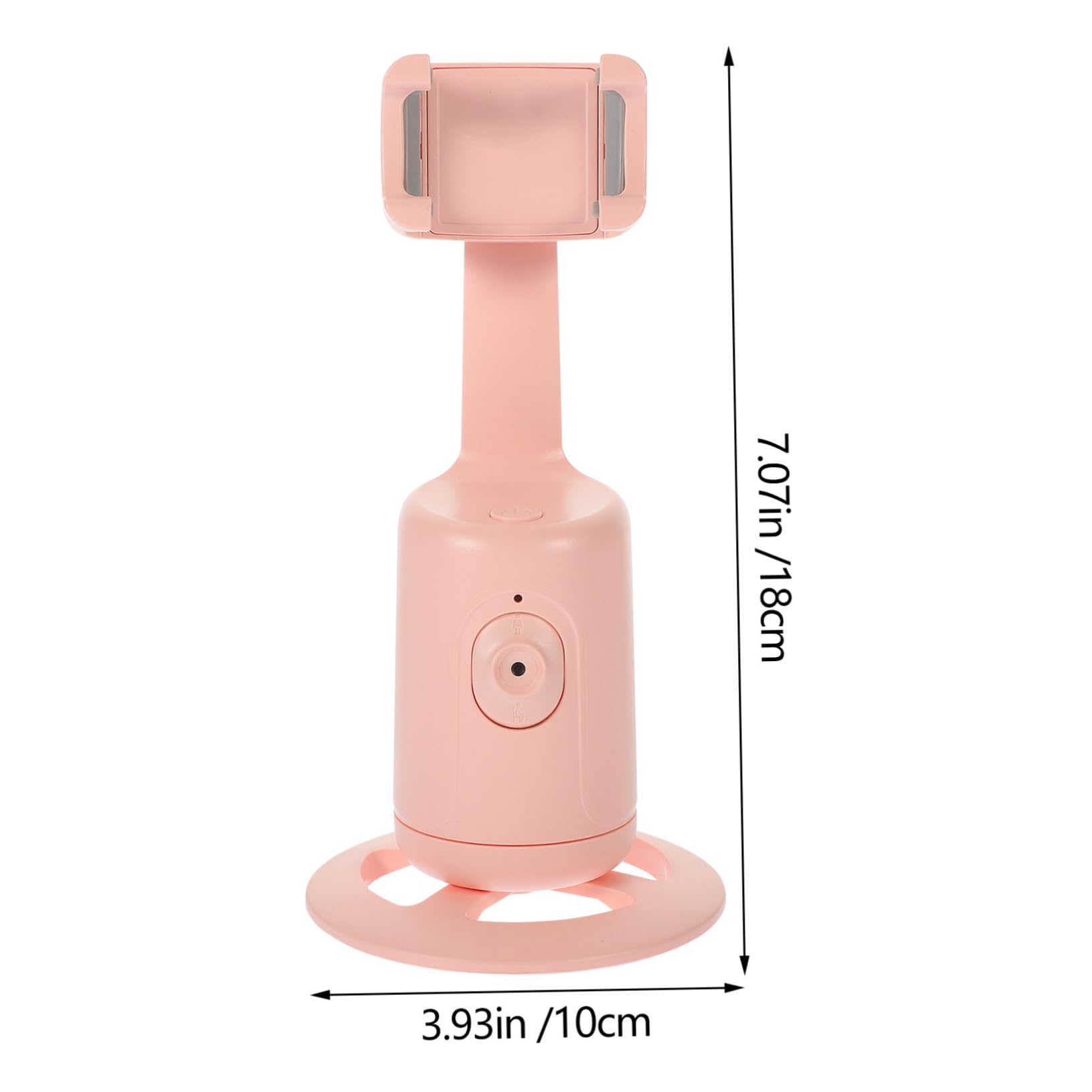 1pezzi Smartphone Stand Riconoscimento Facciale Rotante Per Live Streaming Telefonico e Innovativo Rosa