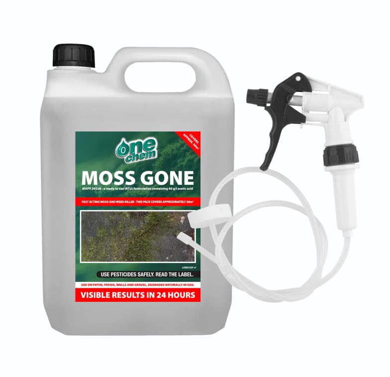 Buy One Chem Moss Gone Moss killer 5 Litre with long hose trigger