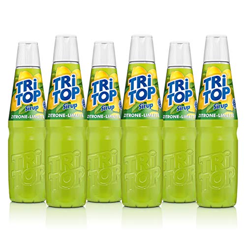 TRi TOP Getränkesirup Zitrone-Limette 6 x 600ml | Sirup für Wassersprudler | 1 Flasche ergibt ca. 5 Liter Erfrischungsgetränk Cover